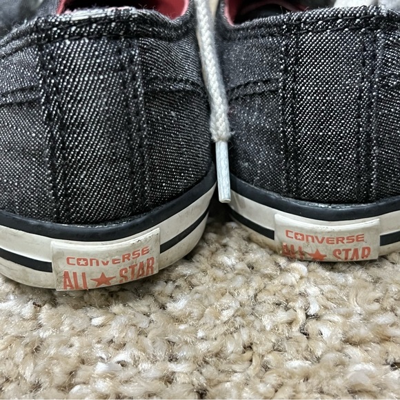 Black Low Top Converse All Star Sneakers - Picture 2 of 4